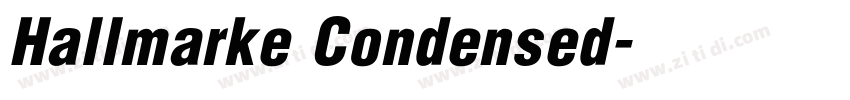 Hallmarke Condensed字体转换